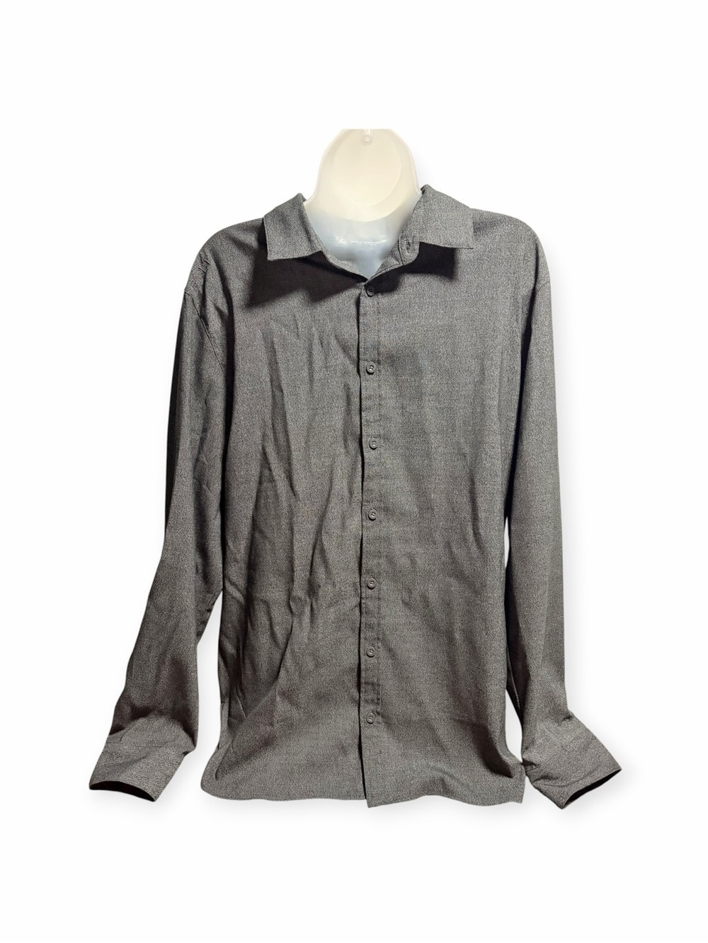 Bylt Basics Men’s Vista Long Sleeve Heathered Button Up Size Large